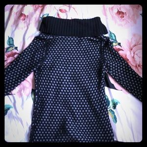 Express black knit turtleneck bundle w/ leggings